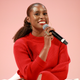Issa Rae speaks on stage at the Teen Vogue Summit 2019 on Nov. 2, 2019, in Los Angeles.